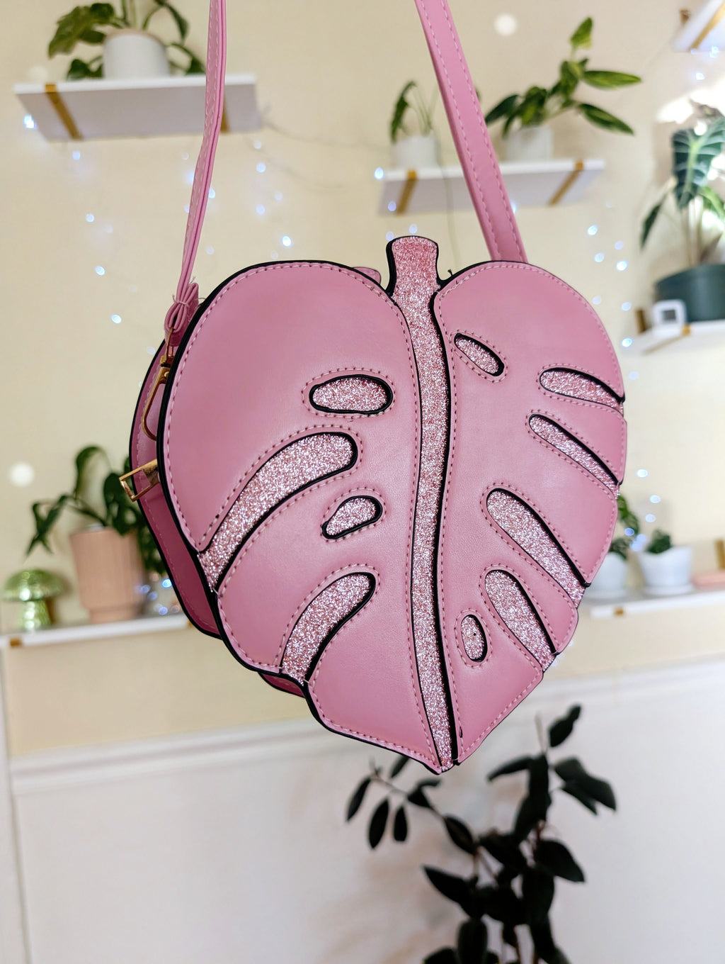 Monstera Leaf Sparkle Purse ✨ image 0