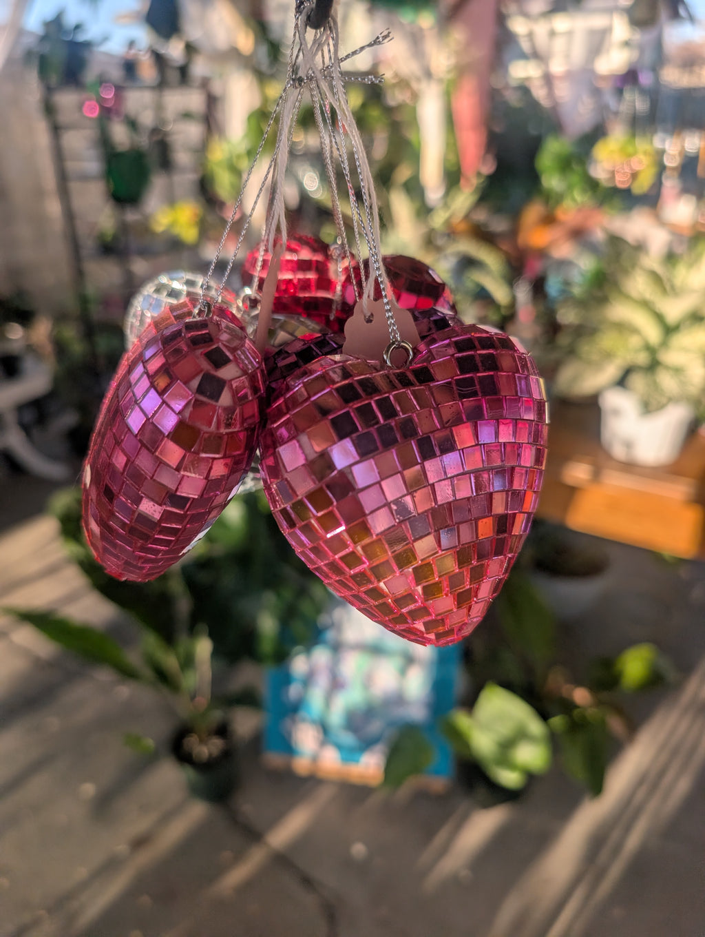 Pink Disco Heart Decor image 4