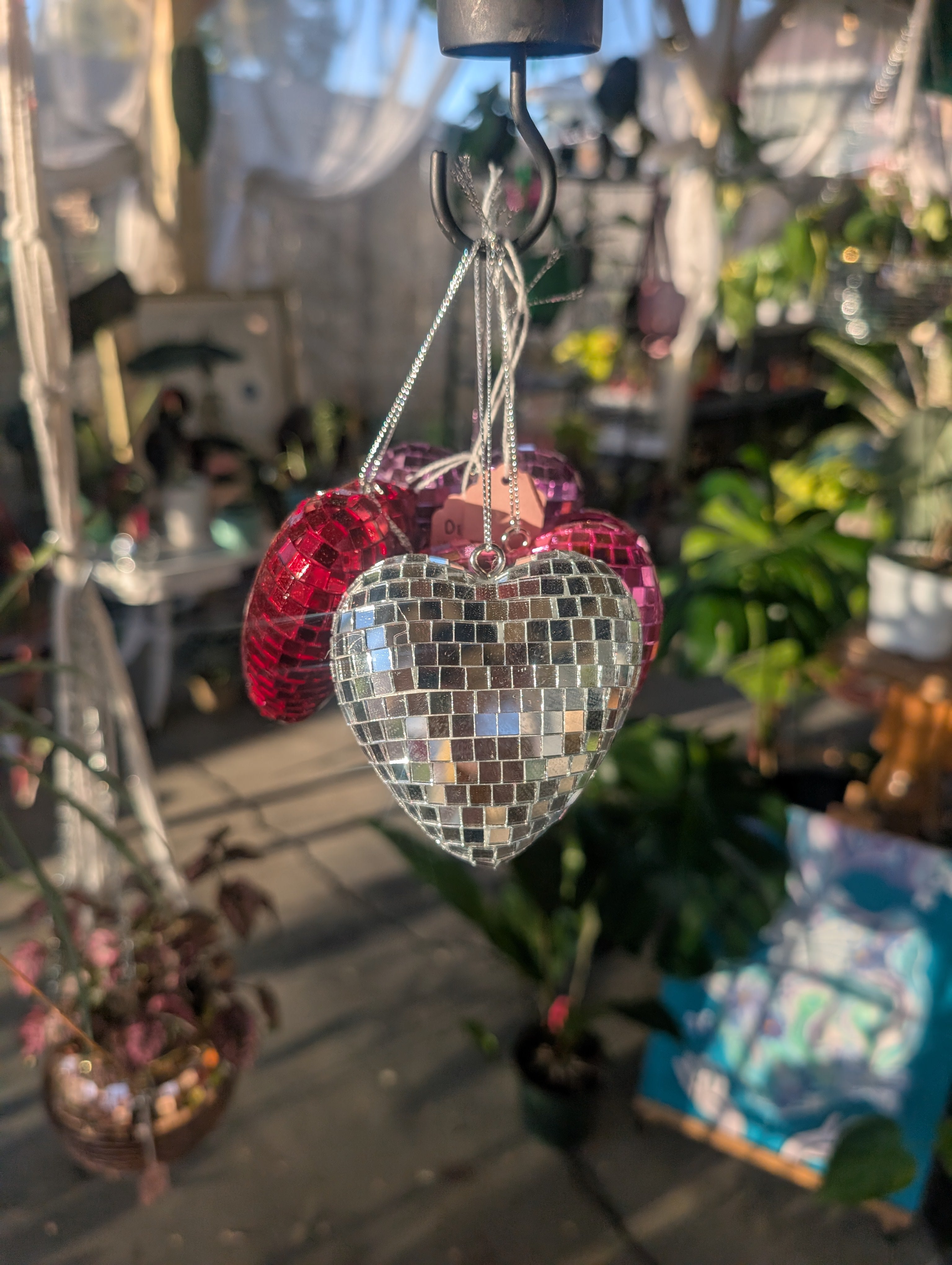 Pink Disco Heart Decor image 3