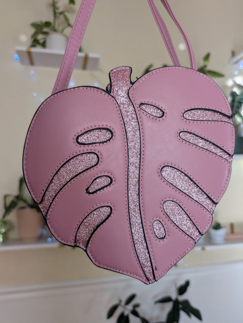 Monstera Leaf Sparkle Purse ✨ image 7