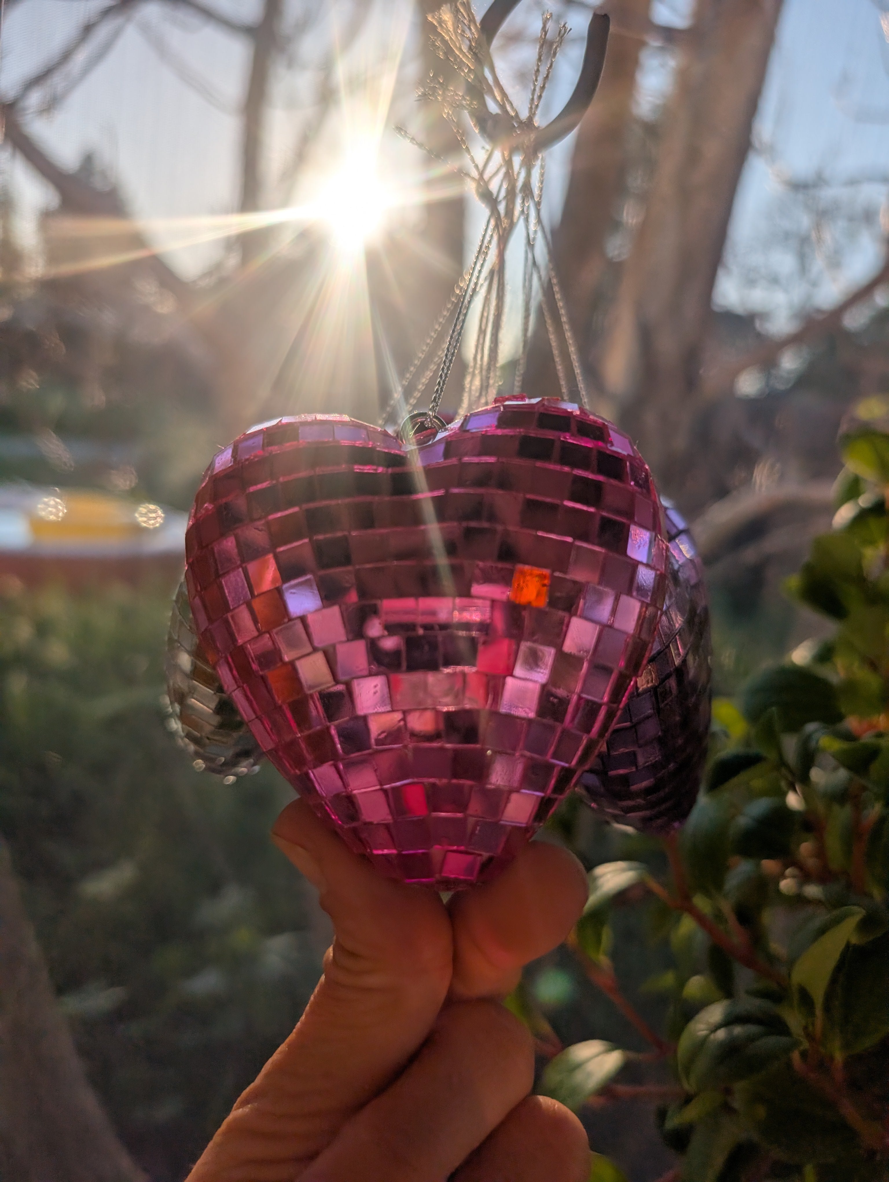 Pink Disco Heart Decor image 5
